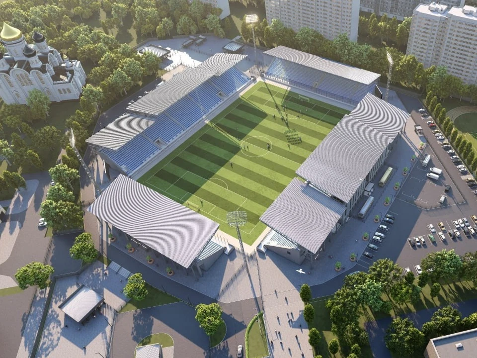 Таким, согласно проекту, будет новый стадион «Факел».
