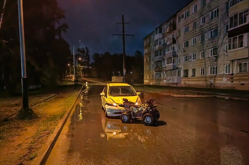 Водитель квадроцикла пострадал в ДТП в Хабаровске