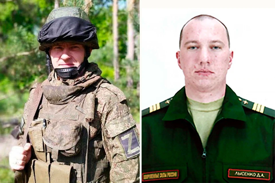 Гвардии сержант Александр Дробуш и сержант Денис Лысенко