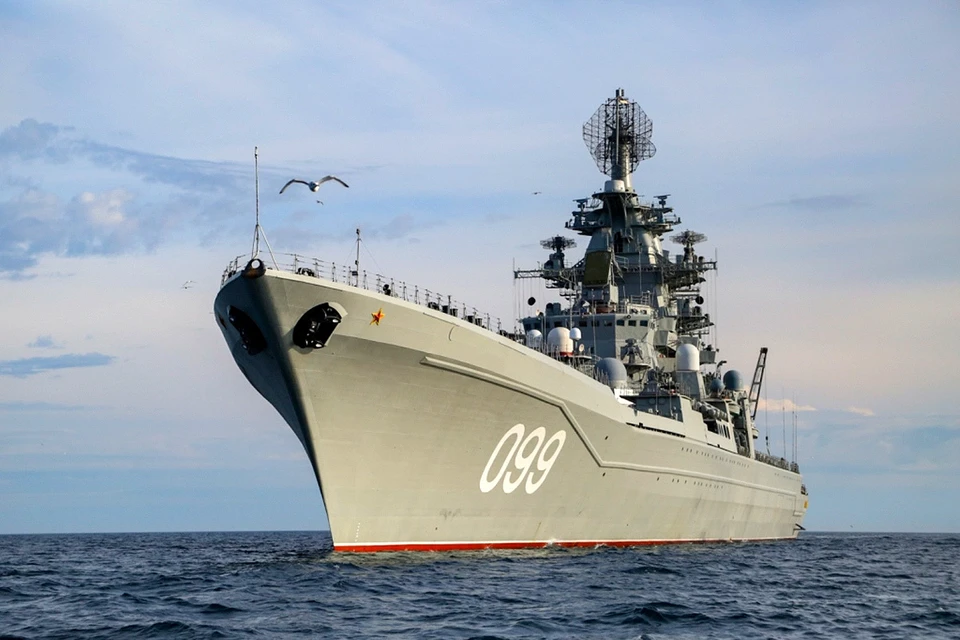 Учения Северного флота России в акватории Баренцева моря.