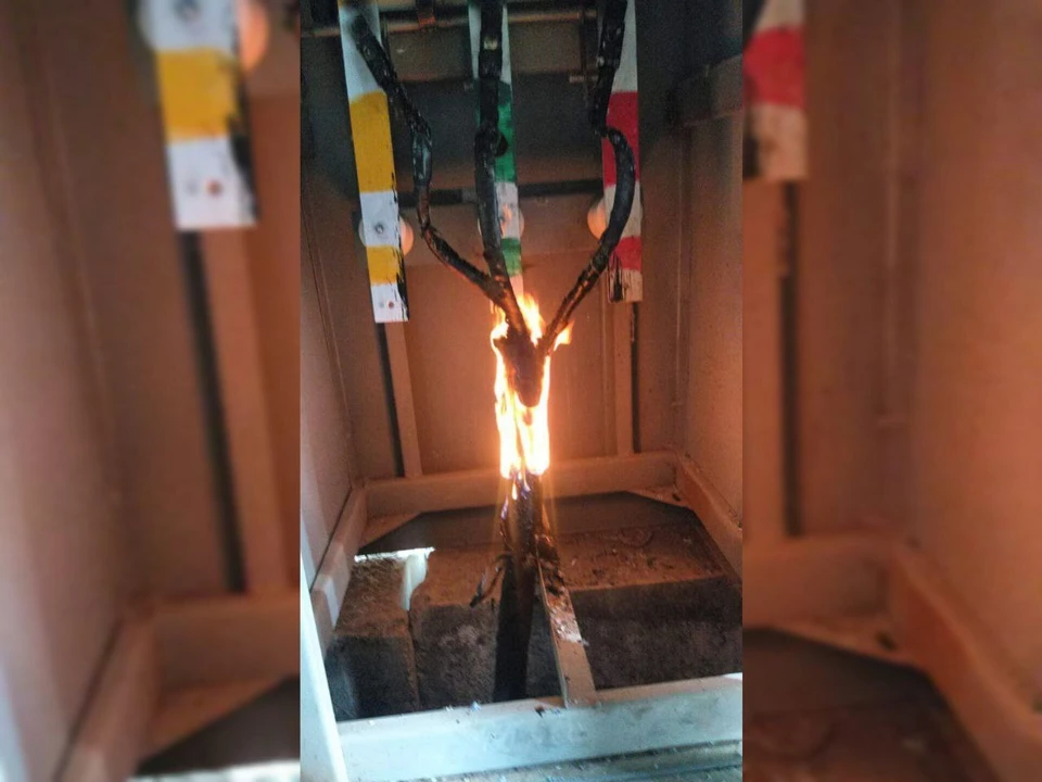Из-за аномальной жары в Томске произошел пожар на одной из трансформаторных подстанций. Фото: ООО «Горсети».