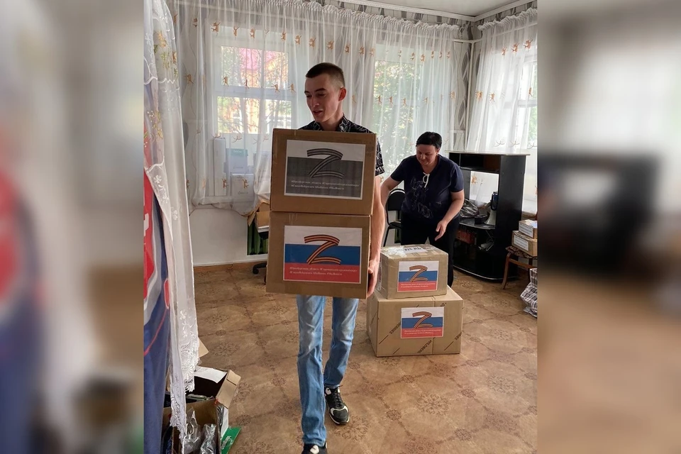 Груз доставили ребята, которые возвращались из отпуска в зону СВО. Фото: администрация Сорочинска