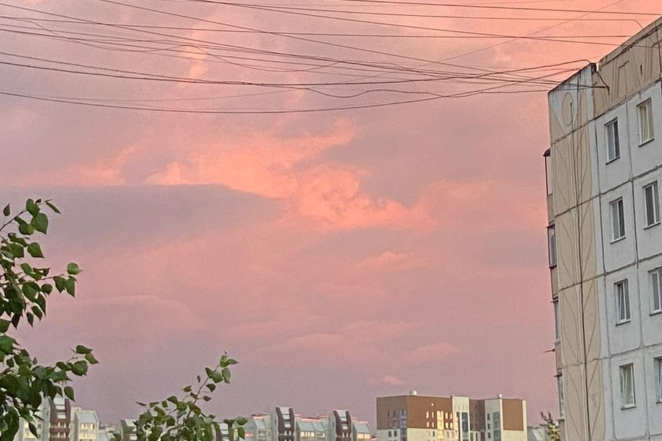 Закат в Барнауле