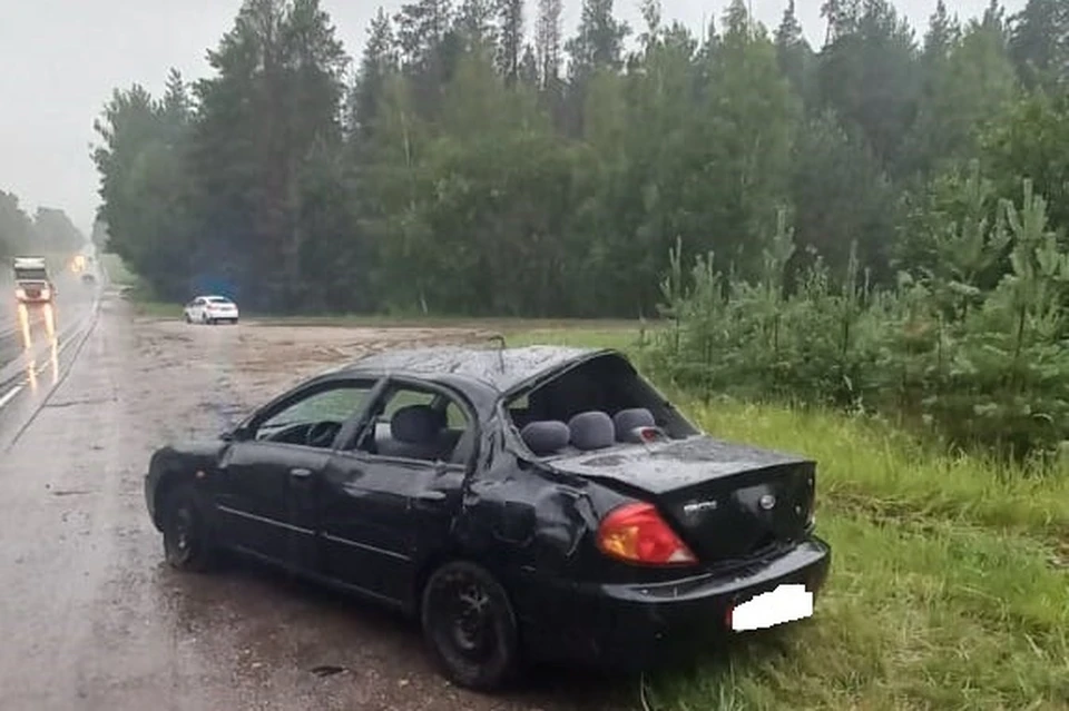 Молодой водитель не справился с управлением.