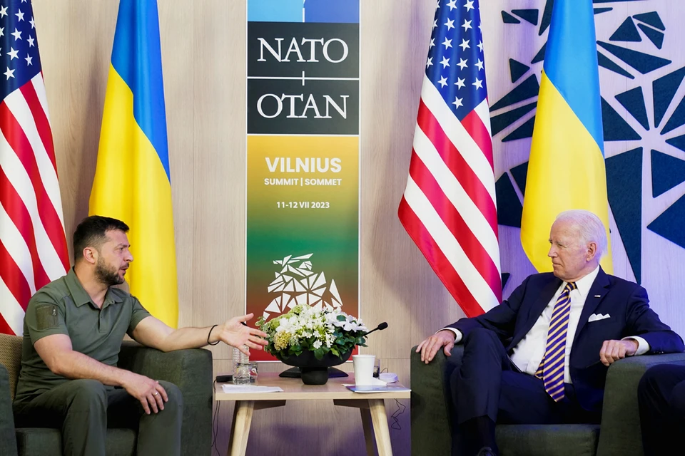 Переговоры президентов США Джозефа Байдена и Украины Зеленского