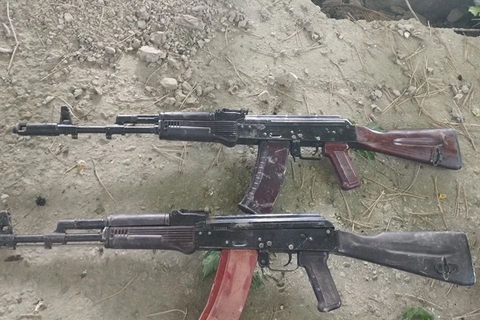 В Сватово обнаружено оружие и боеприпасы. Фото - МВД ЛНР