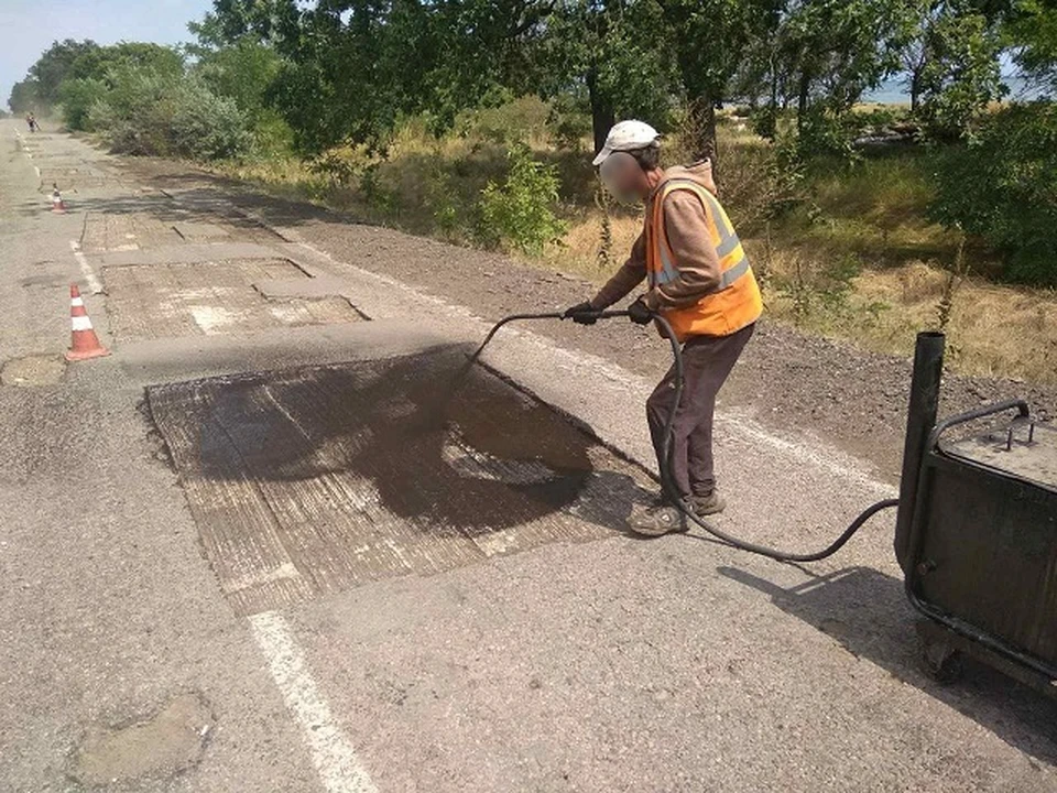 Асфальт горячий фото