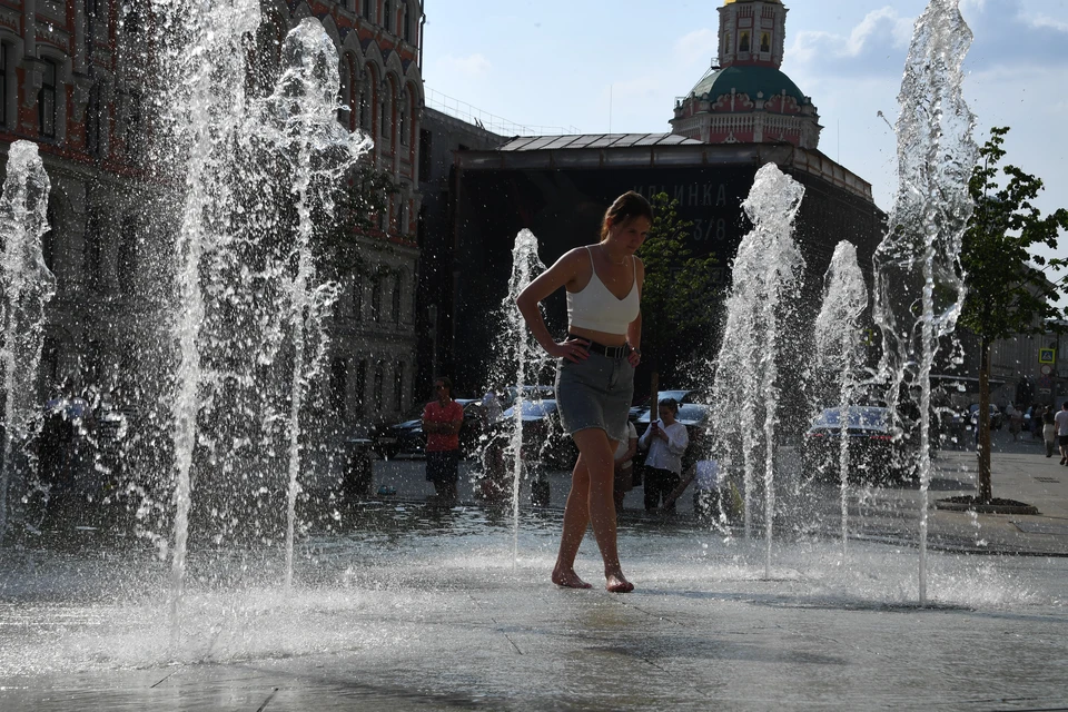 Жара в москве фото