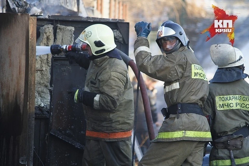 Пожар потушили за час