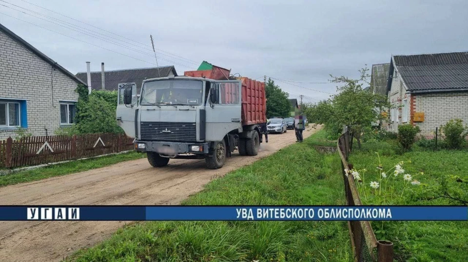 В Миорах женщина погибла под колесами мусоровоза. Фото: УГАИ Витебского облисполкома.