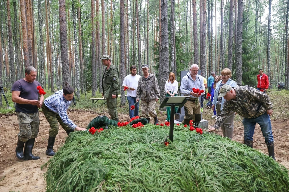 Останки 70 советских солдат перезахоронили с воинскими почестями под Выборгом. Фото: vk.com/vbgregion