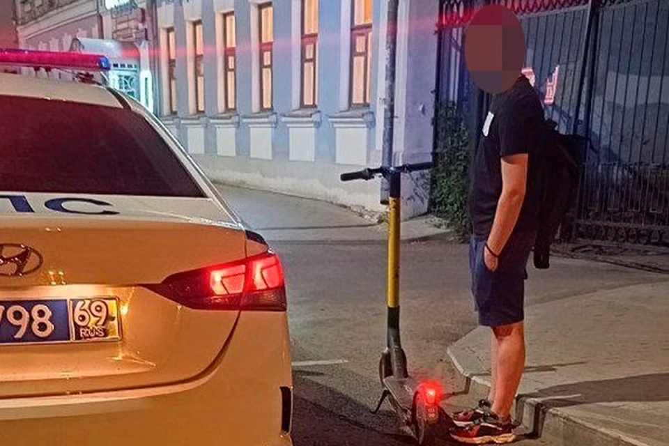 В Твери штрафуют нарушителей на электросамокатах Фото: УГИБДД России по Тверской области