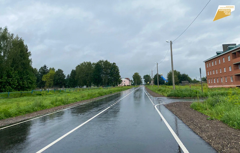 в Ржевском округе отремонтированы несколько дорожных участков.