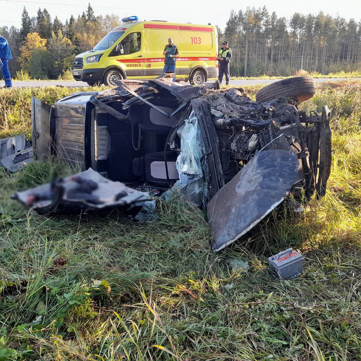 Один погиб и трое пострадали: страшное ДТП произошло в Завьяловском районе  Удмуртии - KP.RU