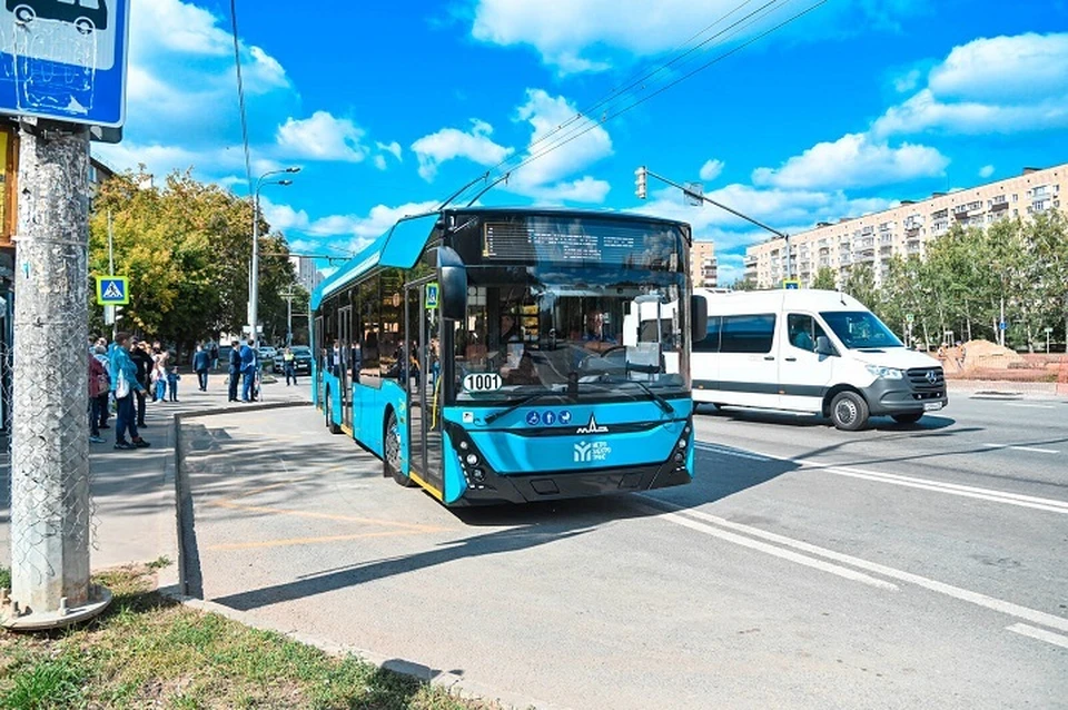 Новый троллейбус пока курсирует только по маршруту №1. Фото: rais.tatarstan.ru