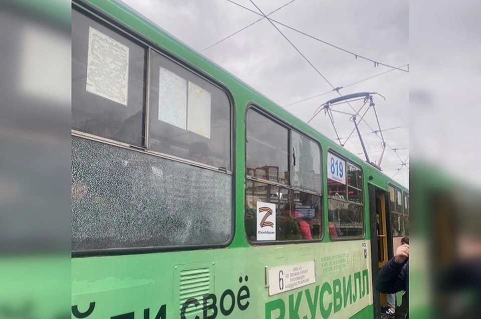 Выстрелы по трамваю были 10 сентября. Фото: Читатель "КП"