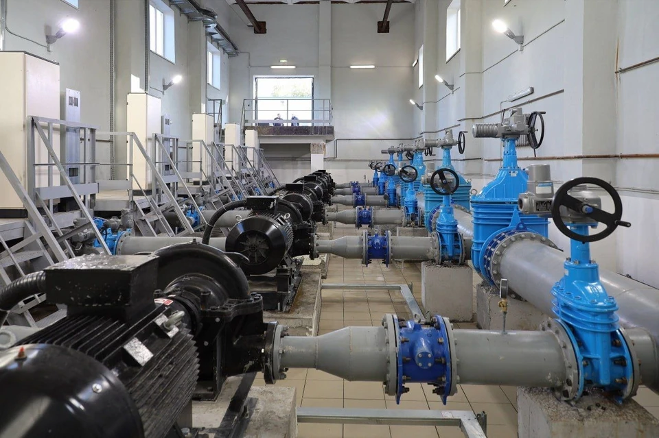 В Красноглинском районе построили два водовода общей протяженностью 12,5 км, резервуары для чистой воды и другие сооружения / Фото: t.me/e_lapushkina