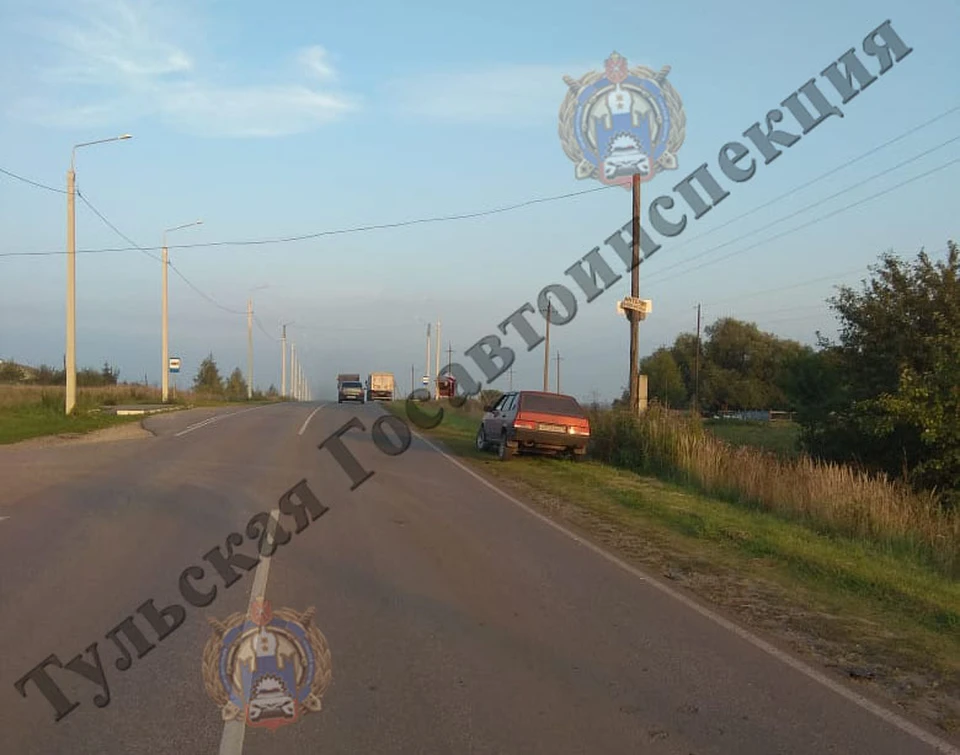 В Богородицком районе автомобиль «ВАЗ» сбил 11-летнюю велосипедистку