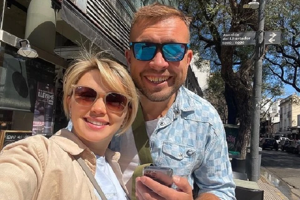 Ольга Кузьмина и Евгений Апанасевич в Аргентине. Фото: соцсети