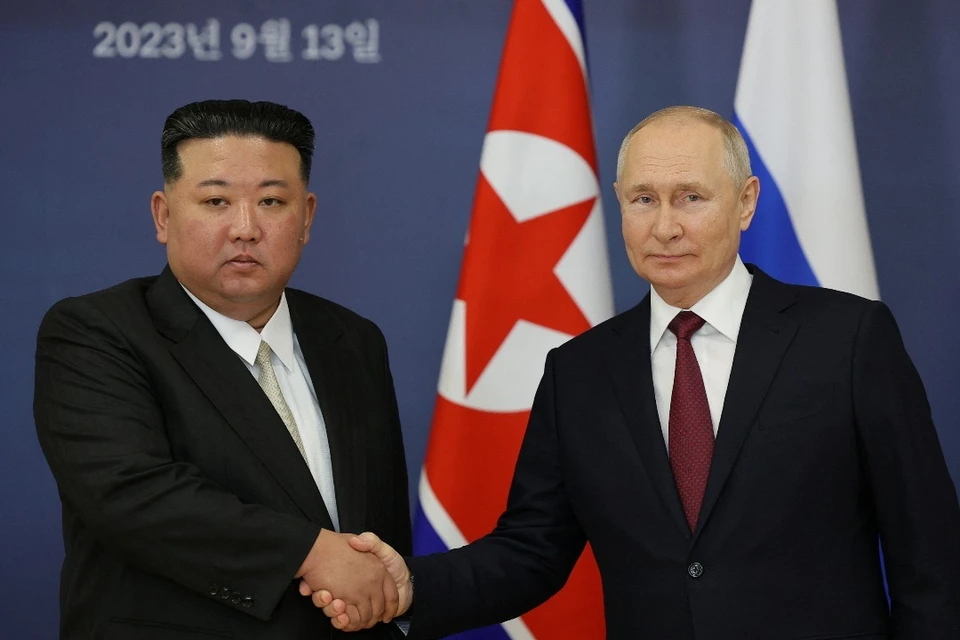 Ким Чен Ын и Владимир Путин в Амурской области