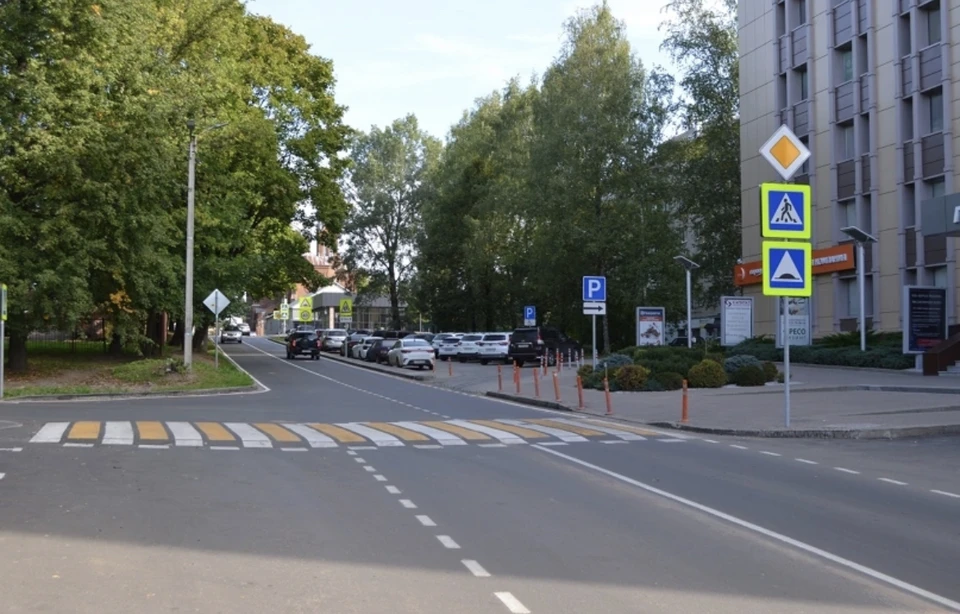 Приёмка отремонтированной улицы Памфилова прошла в Смоленске. Фото: «Смоленскавтодор».