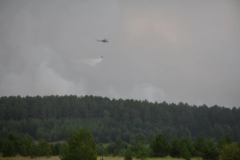 Комсомольск заволокло дымом от пожаров