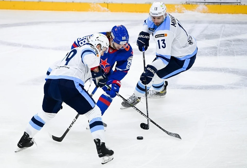 СКА проиграли в матче с "Сибирью". Фото: пресс-служба СКА