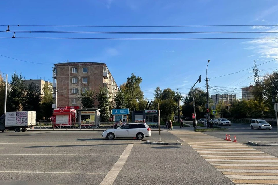 В Новосибирске иномарка сбила ребенка, переходившего дорогу. Фото: Госавтоинспекция по Новосибирску