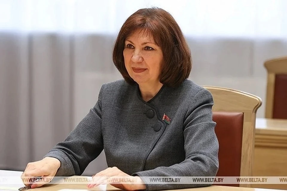 Глава Совета Республики Наталья Кочанова. Фото: БелТА