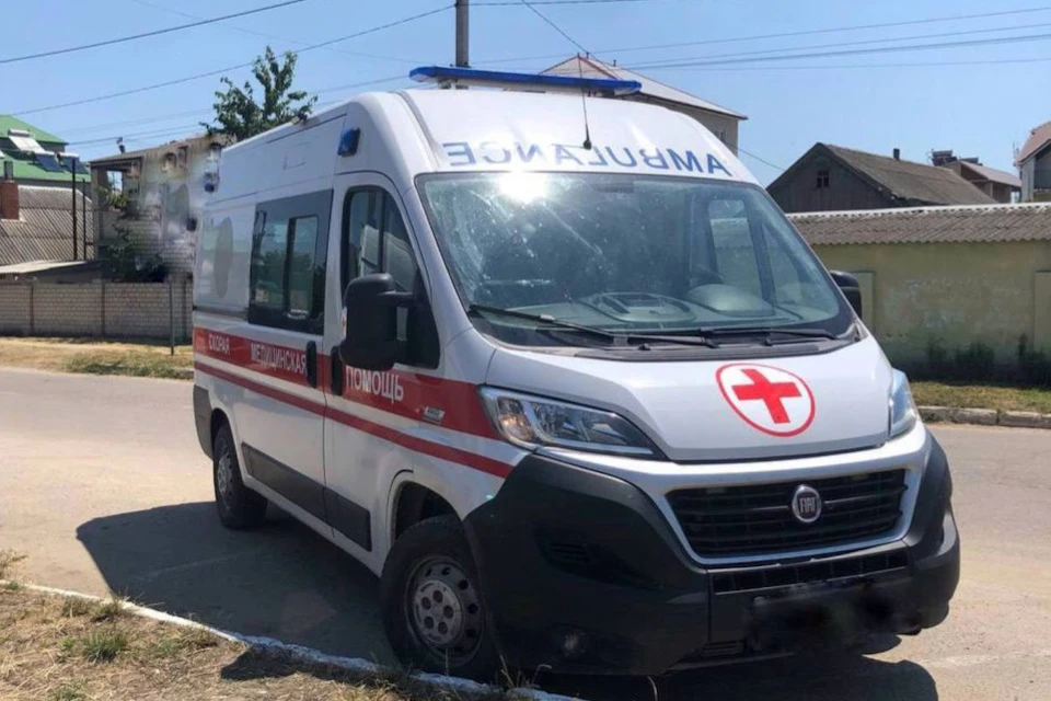 Пострадавшего при обстреле ВСУ жителя Великой Лепетихи доставили в больницу с ранением ноги Фото: минздрав Херсонской области