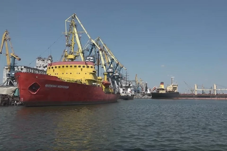 Мариупольский морской торговый порт с начала года уже перевалил порядка 111 тысяч тонн разного вида грузов. Фото: ТГ/Пушилин