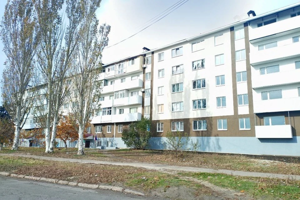 Восстановленный дом на улице Карапетяна, 21. Фото: администрация Снежного
