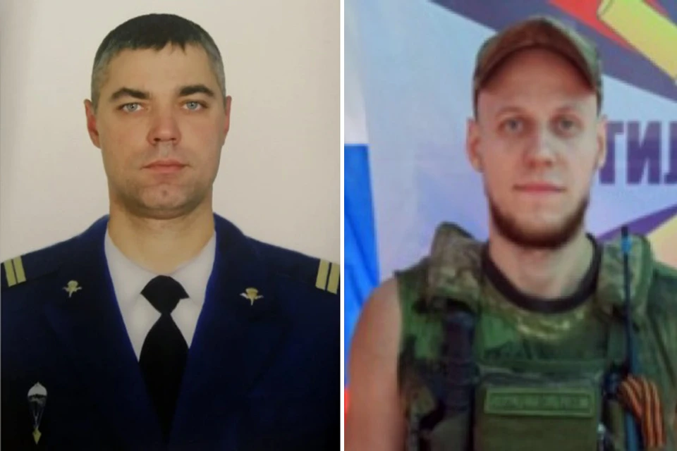 Гвардии младший сержант Олег Вишневский и сержант Сергей Антонов