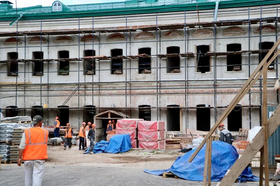 Завершить реставрацию гимназии №2 в Рязани теперь планируется летом 2024 года. Фото: vk.com/artyom_branov