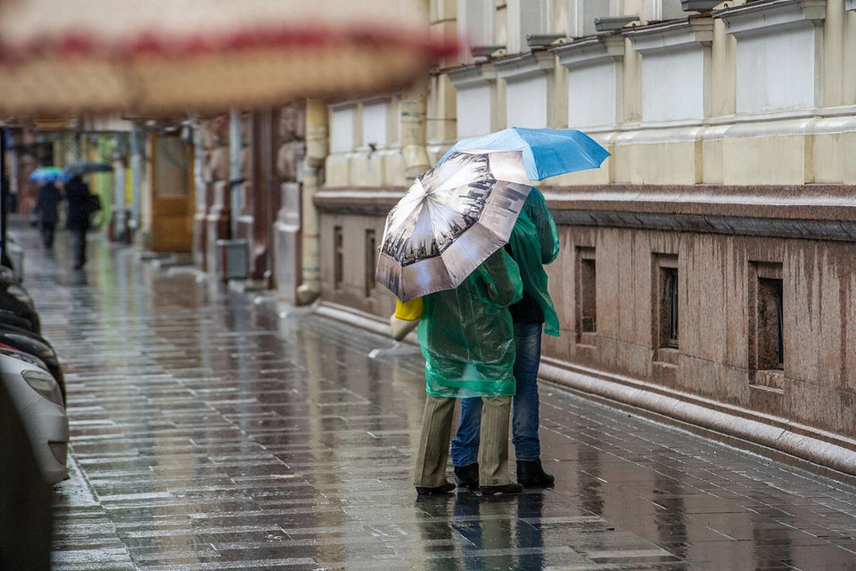 Пасмурная и дождливая погода задержится в Петербурге еще как минимум на два дня.