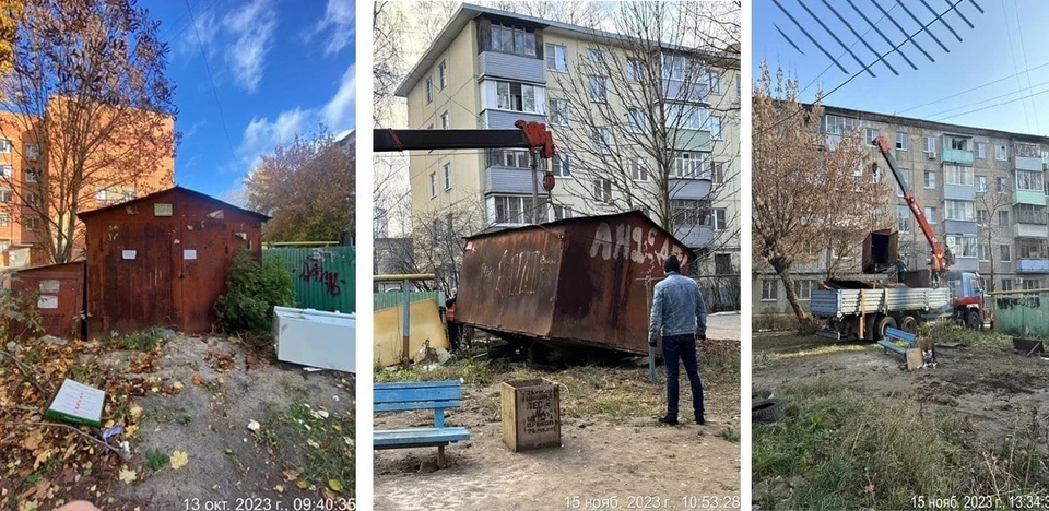 На проезде Гоголя в Рязани демонтировали незаконные металлические постройки.