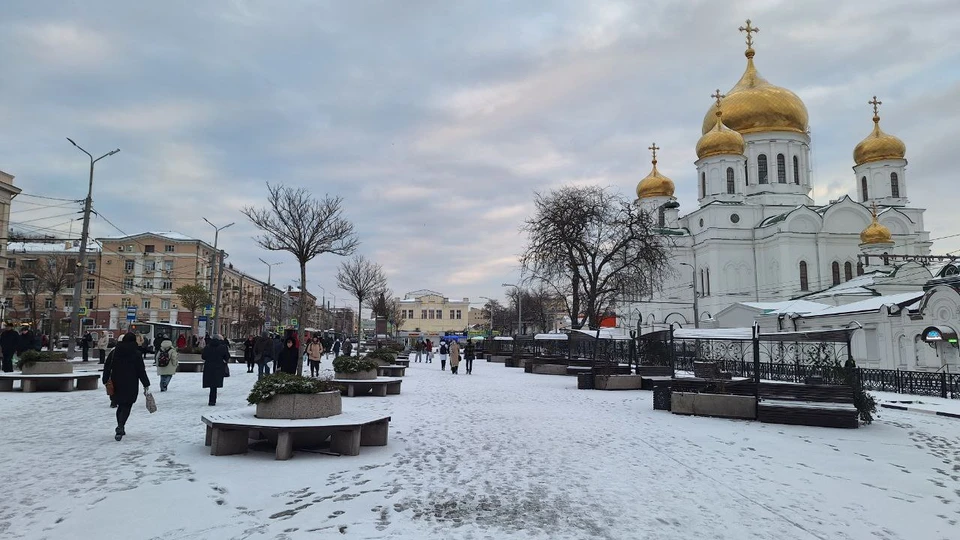 На утро ростовчане увидели настоящую зимнюю погоду.