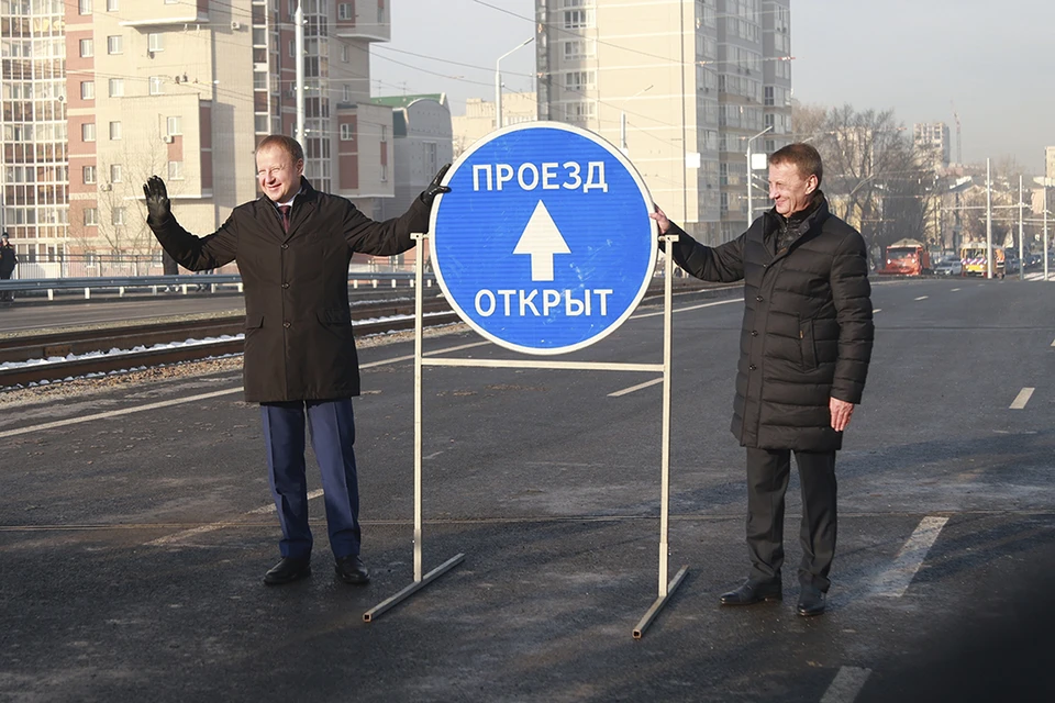 Открытие моста на проспекте Ленина в Барнауле