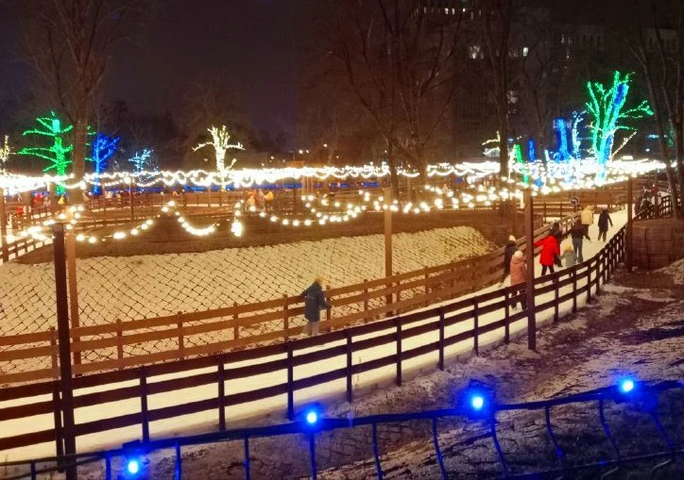 Ледовые дорожки в Центральном парке начнут принимать первых посетителей с 15 декабря.