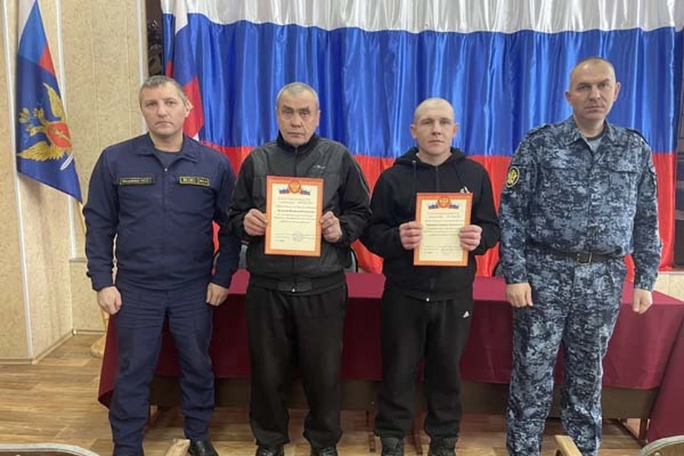 Осужденные колонии-поселения спасли тонущих в озере ржевских рыбаков Фото: УФСИН России по Тверской области