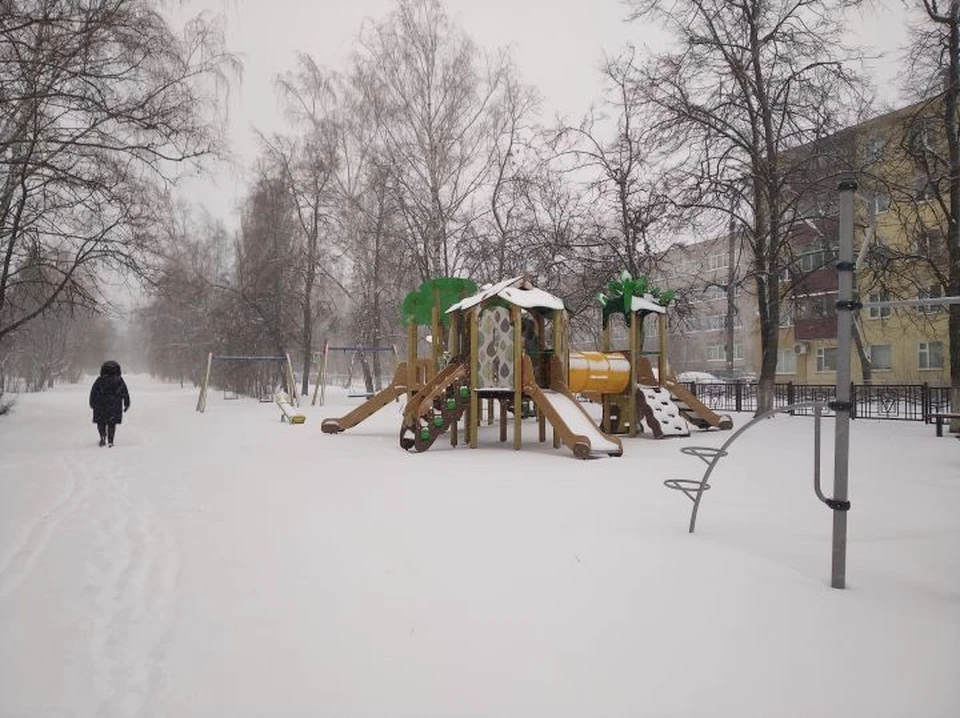 В регионе прошел обильный снег