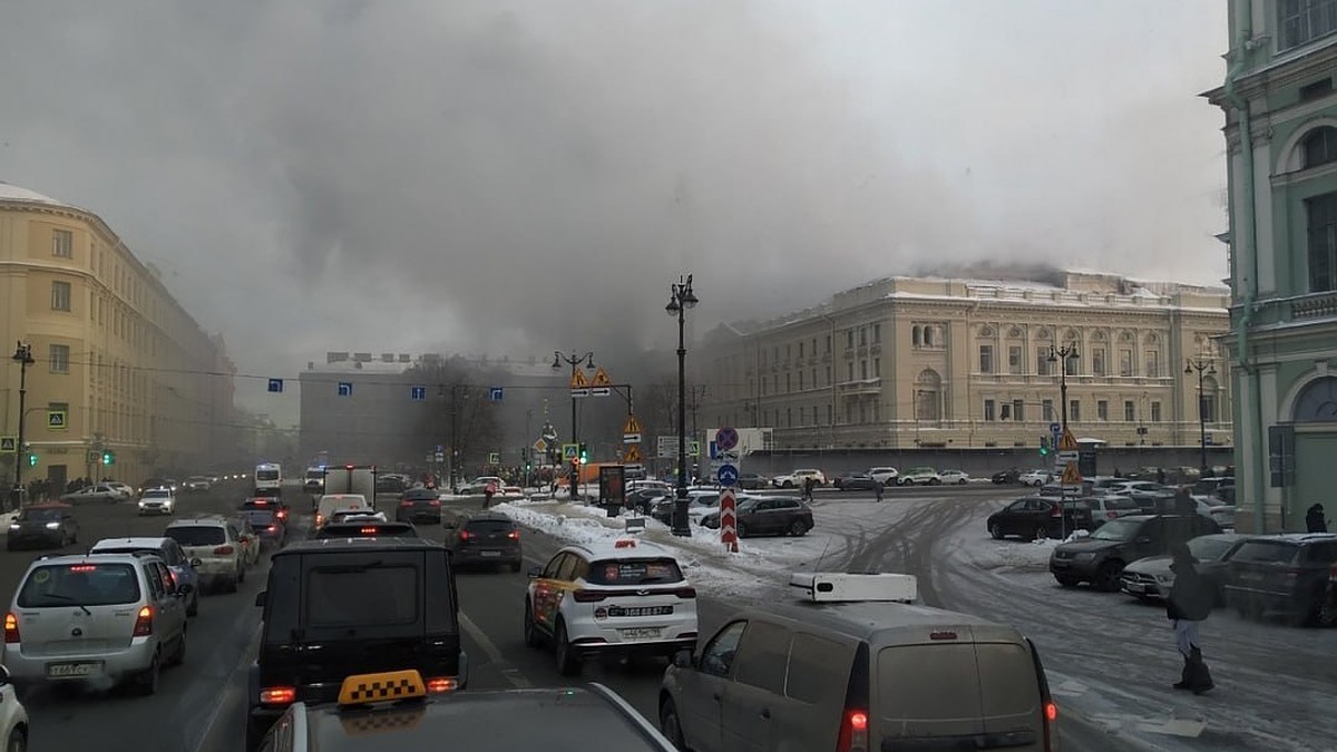 Пожар в консерватории Римского-Корсакова в Санкт-Петербурге 6 декабря 2023:  фото, видео, что известно на данный момент - KP.RU