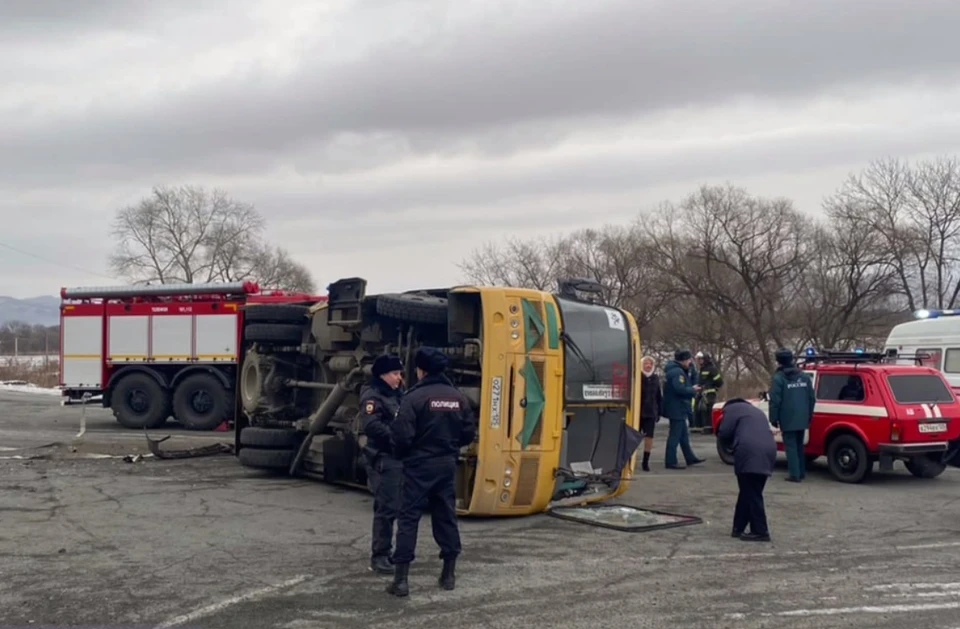 Авария произошла в районе села Казанка. Фото: прокуратура Приморья