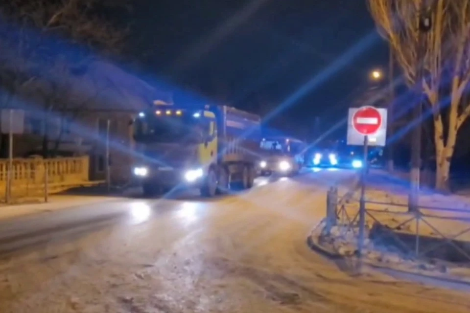 Дороги превратились в каток. Фото: Скриншот видео Минтрас ДНР