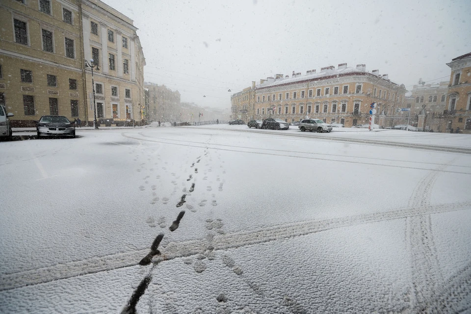 Небольшой снег ожидается в Петербурге в субботу, 9 декабря.