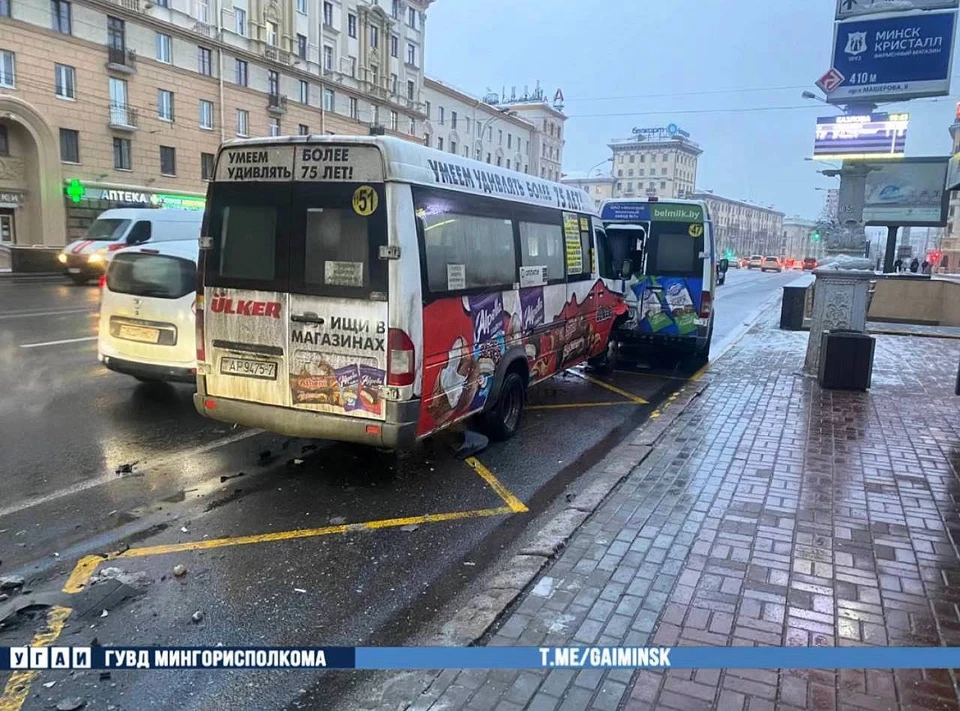 В Минске МАЗ влетел в трамвай, есть пострадавшие