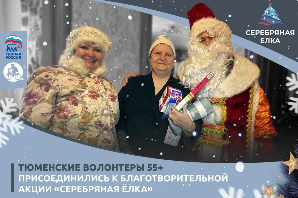 В Тюменской области волонтеры 55+ присоединились к федеральной акции «Серебряная елка»