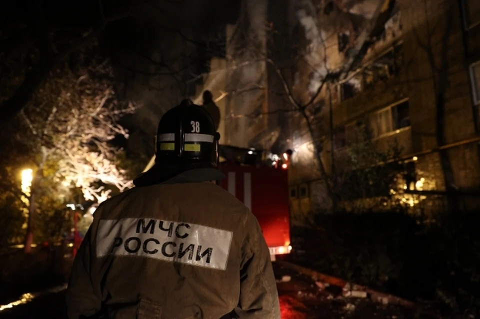 На месте ЧП работают спасатели