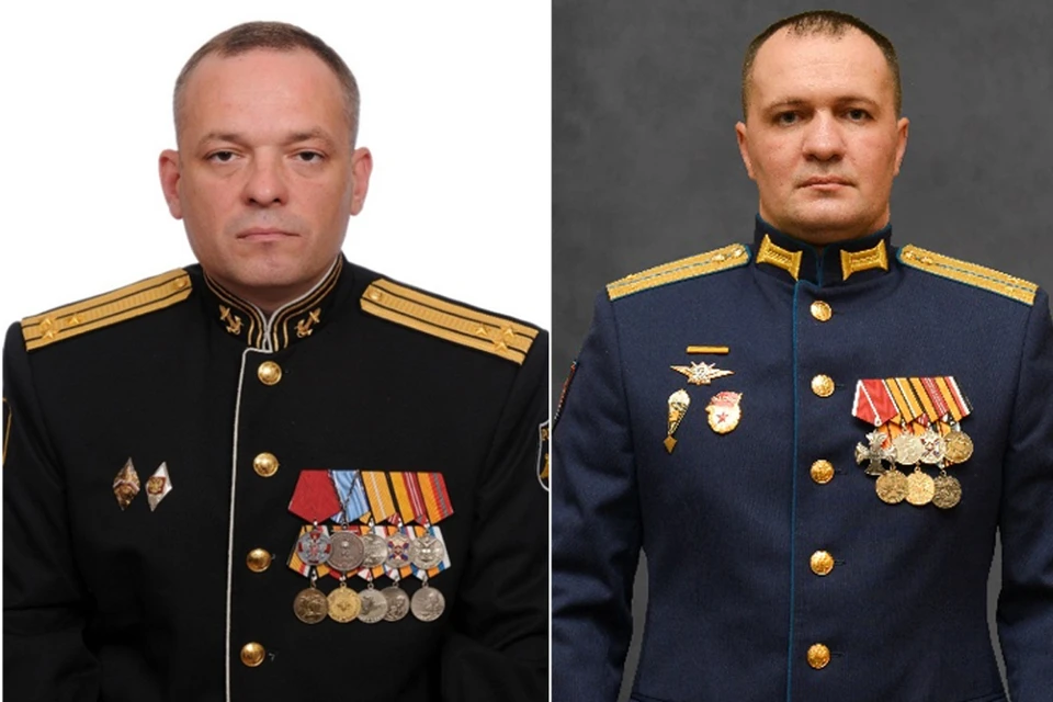 Капитан 1-го ранга Георгий Орлов и лейтенант Алексей Кардашевский