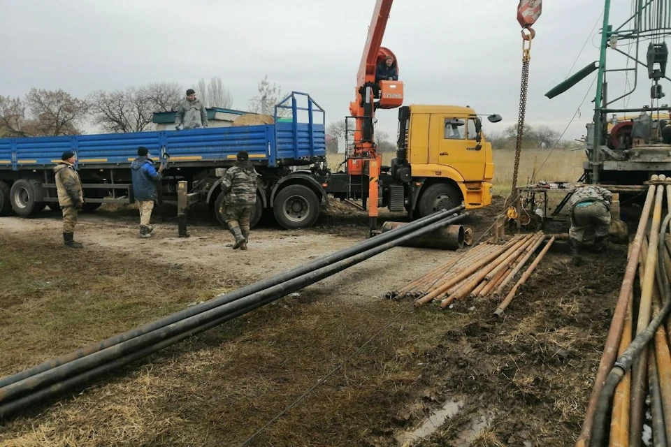 В Херсонской области пробурены и модернизированы 15 скважин Фото: ТГ-канал Андрея Алексеенко